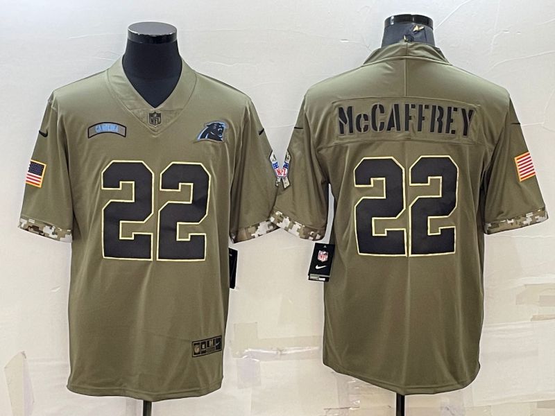 Men Carolina Panthers #22 Mccaffrey Green 2022 Vapor Untouchable Limited Nike NFL Jersey->san francisco 49ers->NFL Jersey